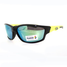 JuicyOrange Xloop Polarized Mirror Lens Sunglasses Sports Oval Wrap Around Fashion Yellow