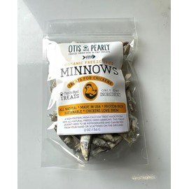 Otis and Pearly Freeze Dried Minnows Treats for Chickens Only One Ingredient All Natural Healthy (2 oz)