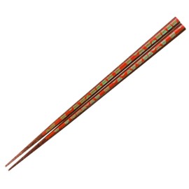 One Pair Japanese Chopsticks Water Strainer R 9.1 inches (23 cm) Red
