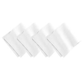 Villeroy and Boch La Classica Luxury Linen Fabric Napkin (Set of 4), 21"x21", White
