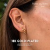 Made by Nami Set of Knot Stud Earrings Gold or