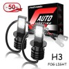 CHUSYYRAY 2x H3 LED Fog Driving DRL Lights Bulbs 6000K