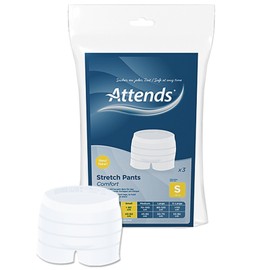 Attends Stretch Pants Comfort, Size S, Pack of 3