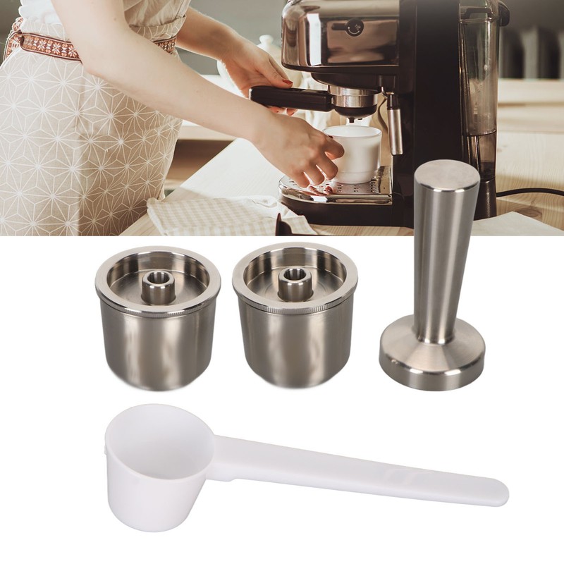Stainless Steel Refillable Coffee Capsules Eco Friendly Reusable Coffee Pods