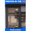 Caution Restricted Area Warning Stickers x10 Peel and Stick 100mm
