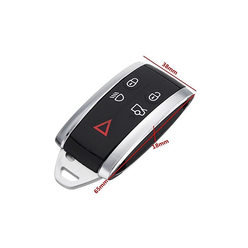Riloer Car Remote Key, New 5 Button Smart Remote Control
