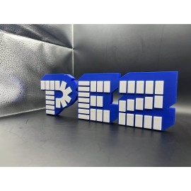 PEZ Candy Logo Sign Display | 3D Wall Desk Shelf Art