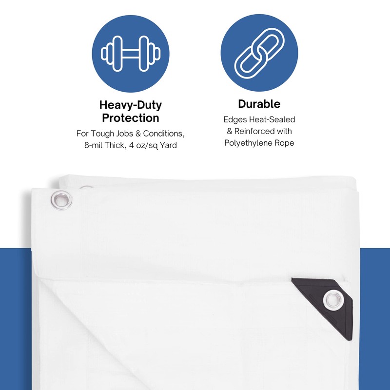 Kotap 14 x 16 Ft. Heavy-Duty Protection/Coverage Tarp, Superior Weave