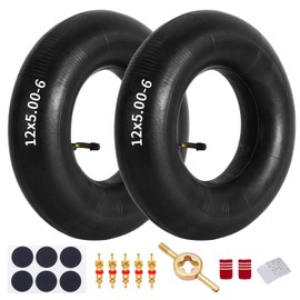 12x5.00-6 Inner Tube with Bent Valve Stem Compatible for electric ATV, Dirt Quad, Go Kart, Lawn Mower
