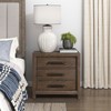 Lexicon Strader 3-Drawer Nightstand, Dark Walnut