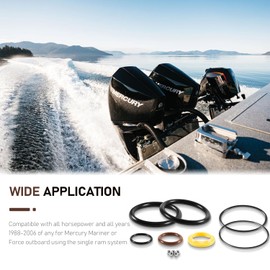 Bzsunway Replace Part for 813432A3 Trim Tilt Cylinder Rebuild Seal Kit Compatible with Mercury, Mariner & Force Motors Cylinder