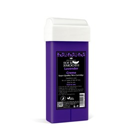 Lavender Creme Wax Cartridge for Hair Removal - 100g Roll-On Depilatory Wax by Eternal Beauty | For All Skin & Hair Types | Vegan, Easy to Use, Professional Waxing Refill for Wax Heater