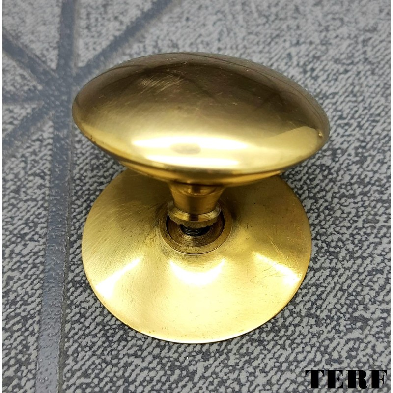 TERF® 25mm Traditional Victorian Polished Brass Cabinet Door Knobs 25mm