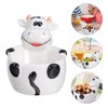 ABOOFAN Cow Shaped Foods Bowl Ceramic Fruit Bowl Funny Animal