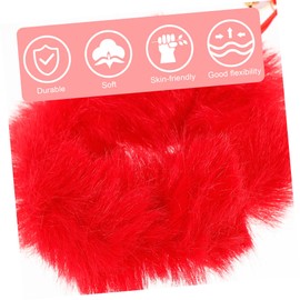 LALAFINA Bright Colors Red Tassel Hair Tie Year Party Hair Decors Ribbon for Boys and Girls Adults School Wear