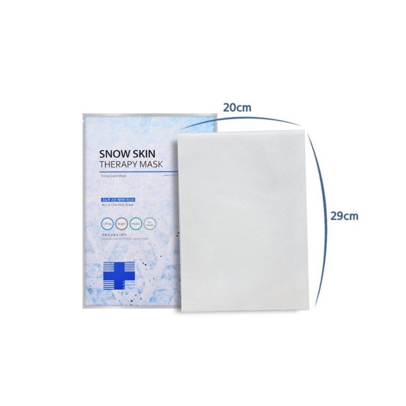 Snow Skin Therapy Sheet Mask 10 sheets + Kwailnara Cleansing