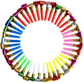 Ram® 40 Pack Kids Birthday Party Wedding Party Blowers Fun Party Whistles Celebration Party Whistles Blowers