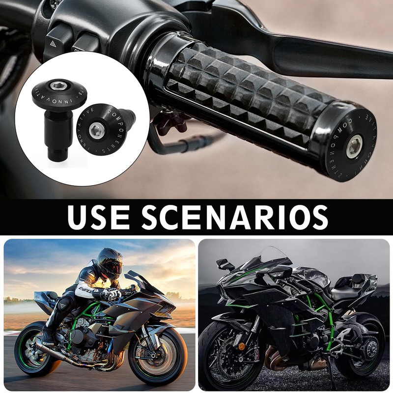 1 Pair Motorcycle Handlebar Weights Universal Handlebar Ends Diameter 22