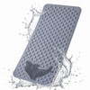 21.6"x33.5" Non Slip Shower Mat with Suction Cups, Drain Holes