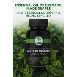 HIGH SUPREME Oregano Oil Capsules – 60 Capsules (500 mg Each) – Essential Oil of Oregano – Antioxidant & Immune Support – Natural Plant-Based Supplement – Non-GMO