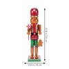 BESPORTBLE Christmas Wooden Nutcracker Gingerbread Man Handmade Wooden Nutcracker Christmas