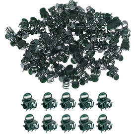 Pack of 100 Plastic Plant Clips, Mini Orchid Clips, Plant Clips, Trellis Aid, Plant Clips, Reusable, for Trellis Tomatoes, Roses, Cucumbers and Other, Climbing Plants Attachment