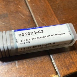 Harvey Tool 805024-C3 | 3/8" Diameter x 3/8" Sh Corner Radius Endmill (D3)