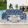 hyha Printed Couch Cushion Covers, Floral Sofa Covers Washable for