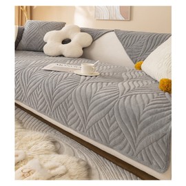 Velvet Quilted Couch Sofa Cover, Soft Sectional Couch Covers, Non-Slip Sofa Slipcover for Dogs Cats Pet Love Seat Recliner Leather L Shaped, Armrest Backrest Cover (Color : #15, Size : 45x45cm(1PC P