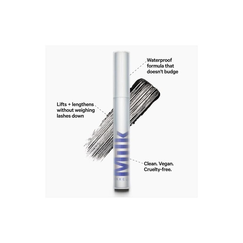 Milk Makeup- Máscara de pestañas resistente al agua RISE: levanta,