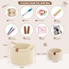 27PCS Crochet Basket Kit for Beginners (L&S), Complete Crochet Kit