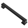 Alzassbg 6 Pack Matte Black Cabinet Pulls, 5 Inch(128mm) Hole