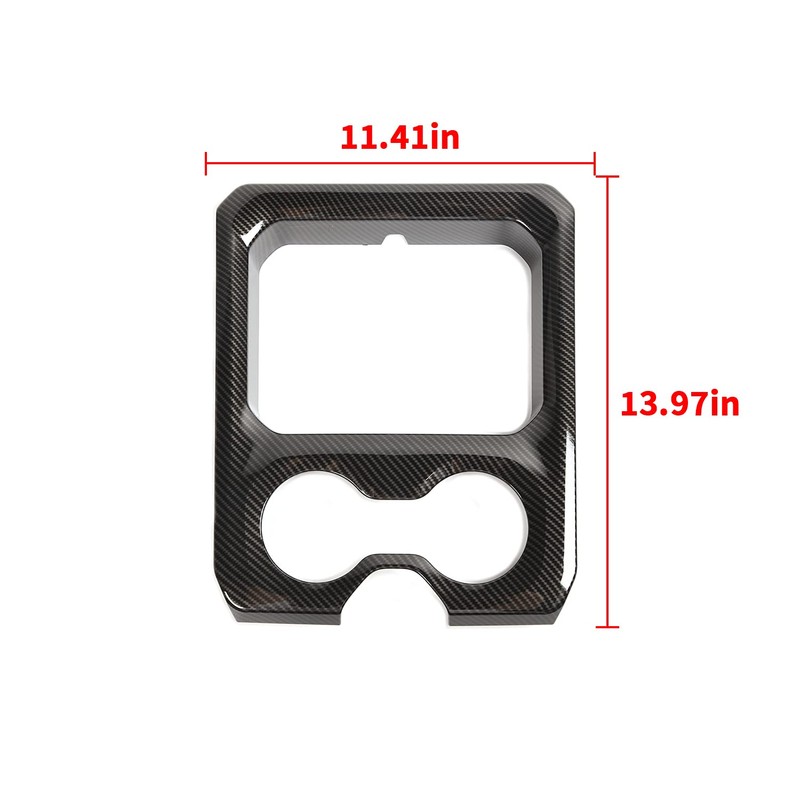 SQQP Carbon Fiber Center Console Dashboard Front Armrest Cup Holder