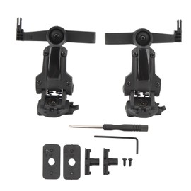 ARC Rail Adapter Accessories Multi Angle Rotation Helmet Rail Adapter Headphone Mount Black