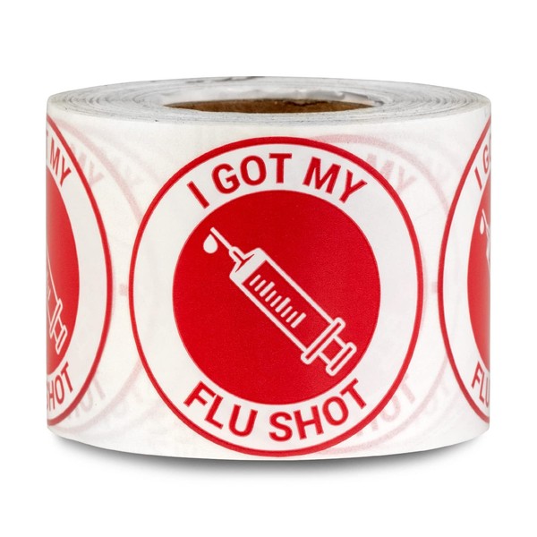 300 Labels, 1 Roll - I Got My Flu Shot