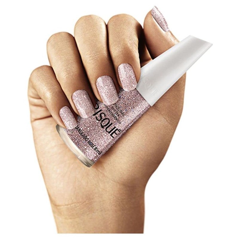 Nail Polish Risque Rose Glitter | Esmalte de Unhas |