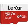Lexar E-Series 64GB Micro SD Card, microSDXC UHS-I Flash Memory
