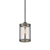 Osimir Farmhouse Pendant Light Fixtures, 1-Light Black Glass Pendant Lights