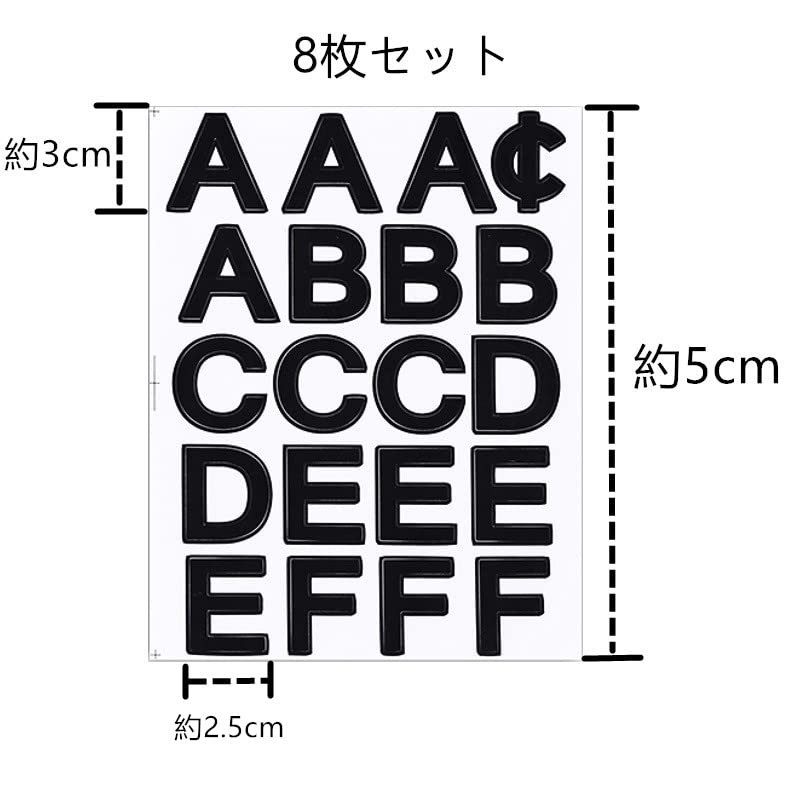 Number Stickers Large Alphabet Waterproof Stickers Letter Stickers Number Stickers