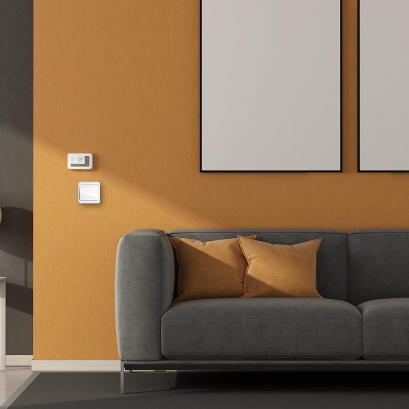 White Wall Switch 2 Way 1 Key Flush-Mounted