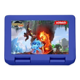 Spreadshirt Schleich Eldrador Creatures ice World and Lava World Lunchbox, One Size, Royal Blue