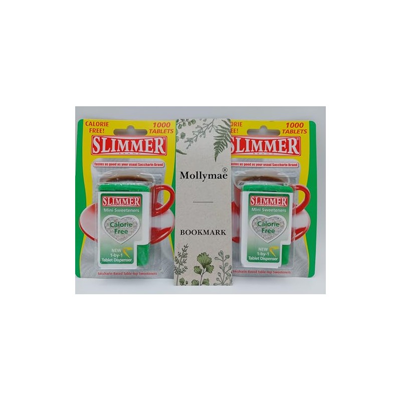 Slimmer Calorie Free Sweetener Bundle with Mollymae Bookmark | 2