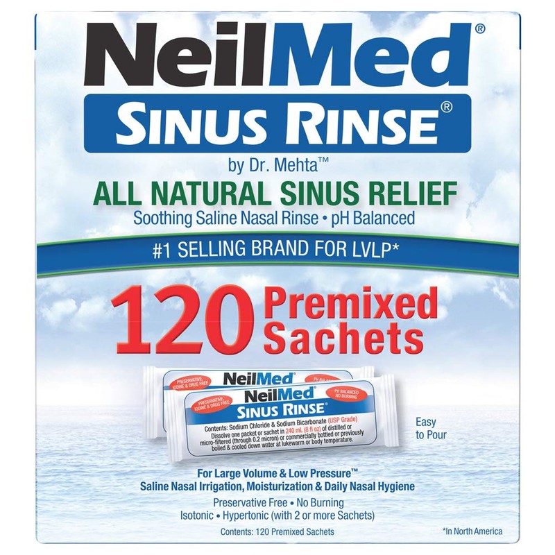 NeilMed's Sinus Rinse Pre-Mixed Packets, 120-Count Boxes by NeilMed