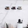 NIUBEST Small Floating Shelf, Set of 3 Black Shelf for