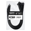 TANTTI Zip Ties 18 inch (100 Pack), Black, 60lb Tensile