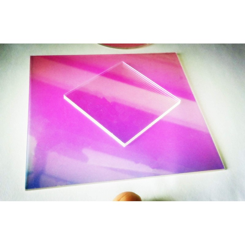 ACFENG Laser 5PCS Acrylic (PMMA) AB Square Sheet, Plexiglass Square