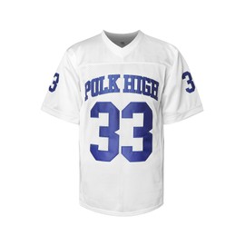 MESOSPERO Al Bundy 33 Polk High Men's Football Jersey, Blue Sports Shirt 90S Hip Hop Clothing S-3XL (Large,33 Al White)
