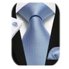 Enlision Men's Tie Wedding Ties Tie and Pocket Square Cufflinks