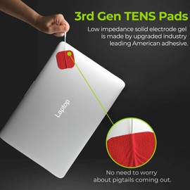 AUVON TENS Unit Pads Electrode Patches with Upgraded Self-Stick Performance and Non-Irritating Design for Electrotherapy (Red)