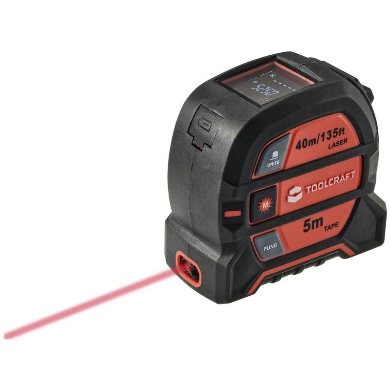 TOOLCRAFT Laser Rangefinder I Max. 40 m Distance Meter I